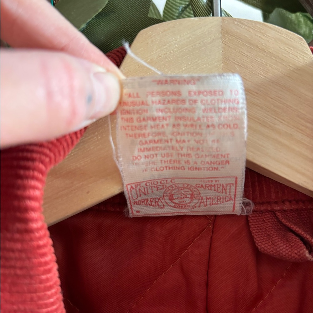 Rare vintage Carhartt chore coat Men's Brick Red Utility Jacket great condition - Picture 7 of 8
